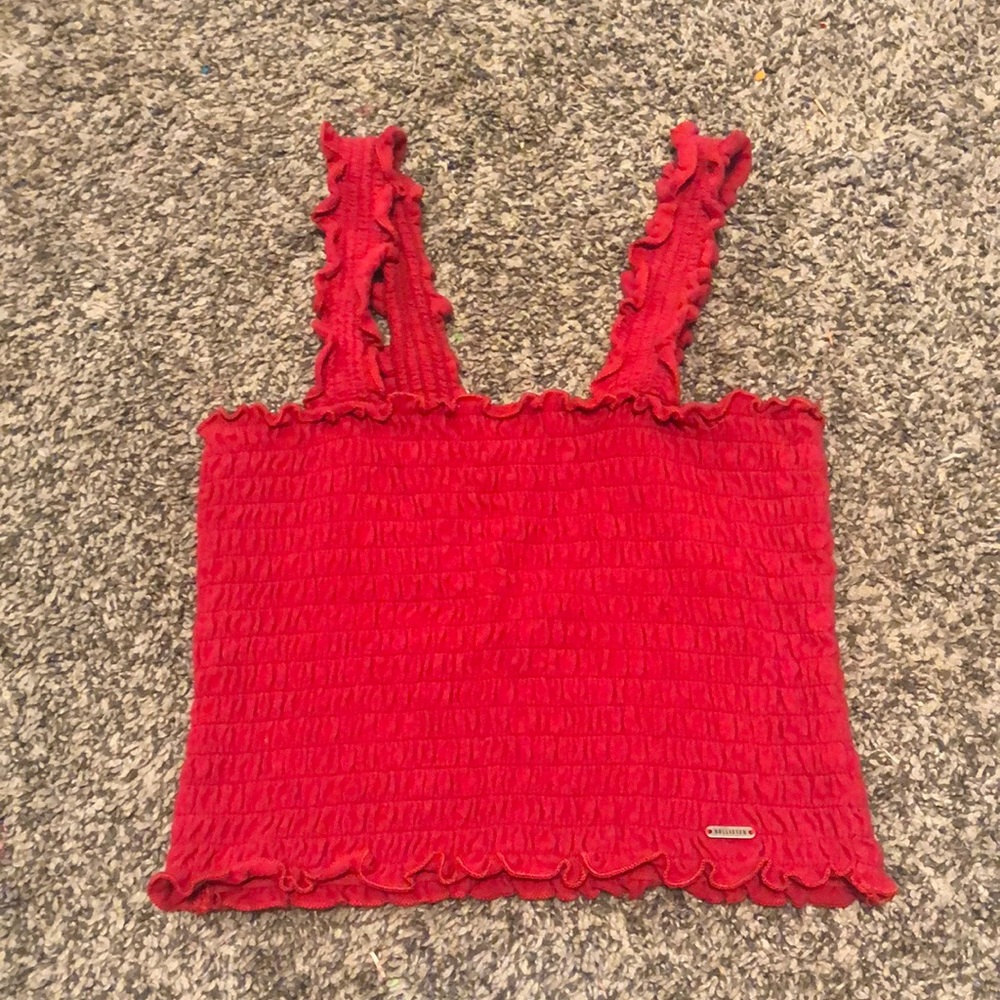 Red Hollister tube top/crop top